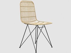 3D darling rattan chair bloomingville model