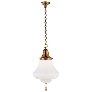 Aged Brass Aras Glass Pendant 3D model