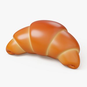 Cartoon Croissant Bun
