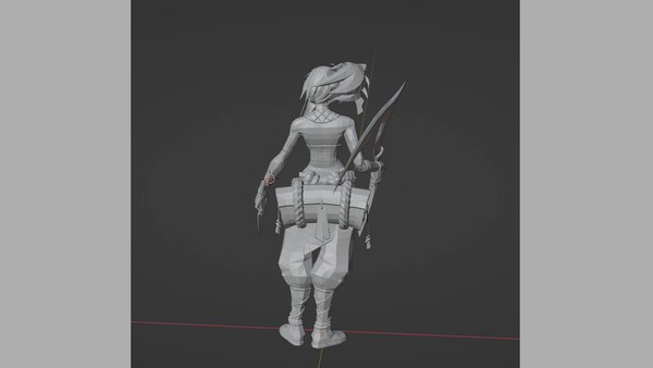 modelo 3d Akali Wild Rift pose - TurboSquid 1957313