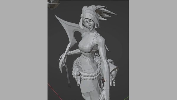 modelo 3d Akali Wild Rift pose - TurboSquid 1957313