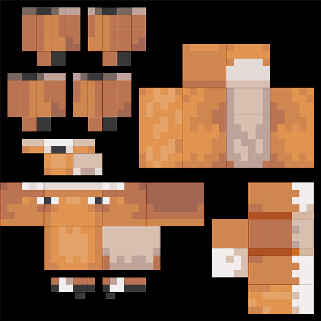 3D model Minecraft Fox Rigged 3D Model Game Ready 4K PBR https://p.turbosquid.com/ts-thumb/38/pTCBon/J4/uv/png/1788800165/1920x1080/fit_q87/a6eaffdfce4903a8cef30e2911adccf0462ab3b8/uv.jpg