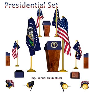 3d model set presidential