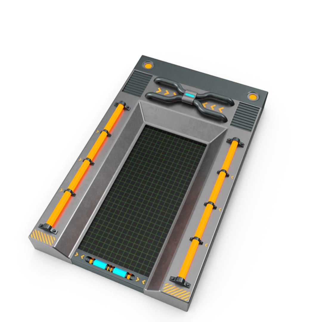 SciFi Control Panel PBR 3D - TurboSquid 2169632