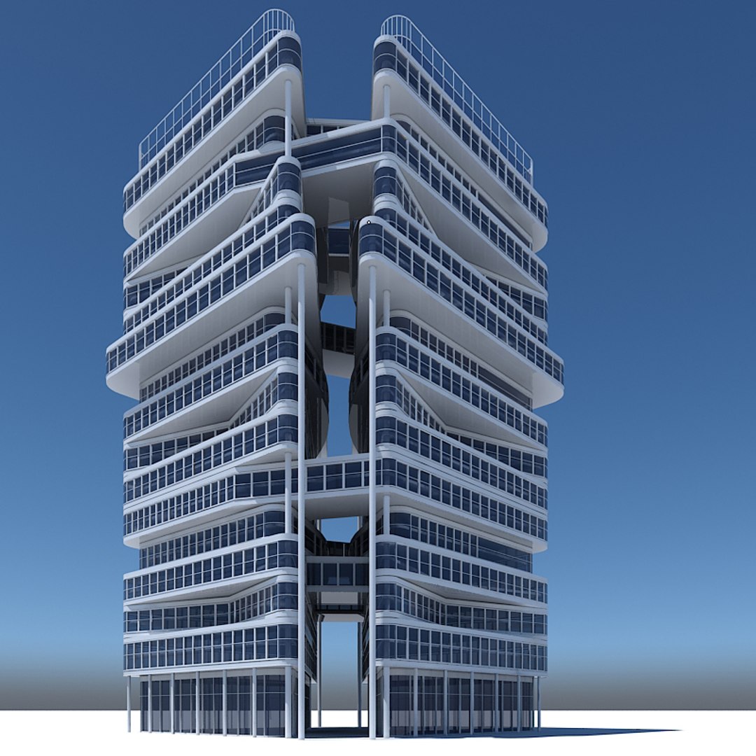 3D Office Building Model - TurboSquid 1312440