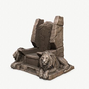 3D model Lion Throne