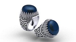 MENS TURKISH RING 3D model