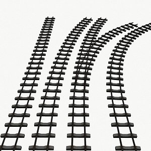 railway tracks 3d model