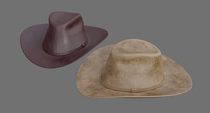 3D cowboy hat 1d model