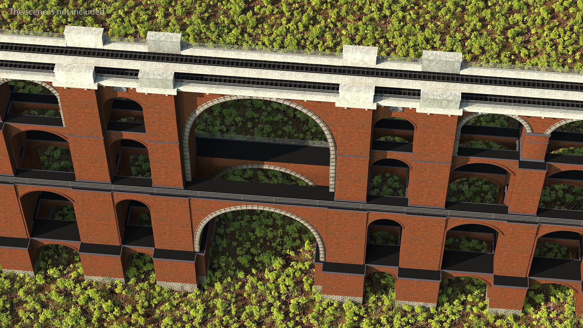 3D Goltzsch Viaduct German Railway Bridge - TurboSquid 2107345