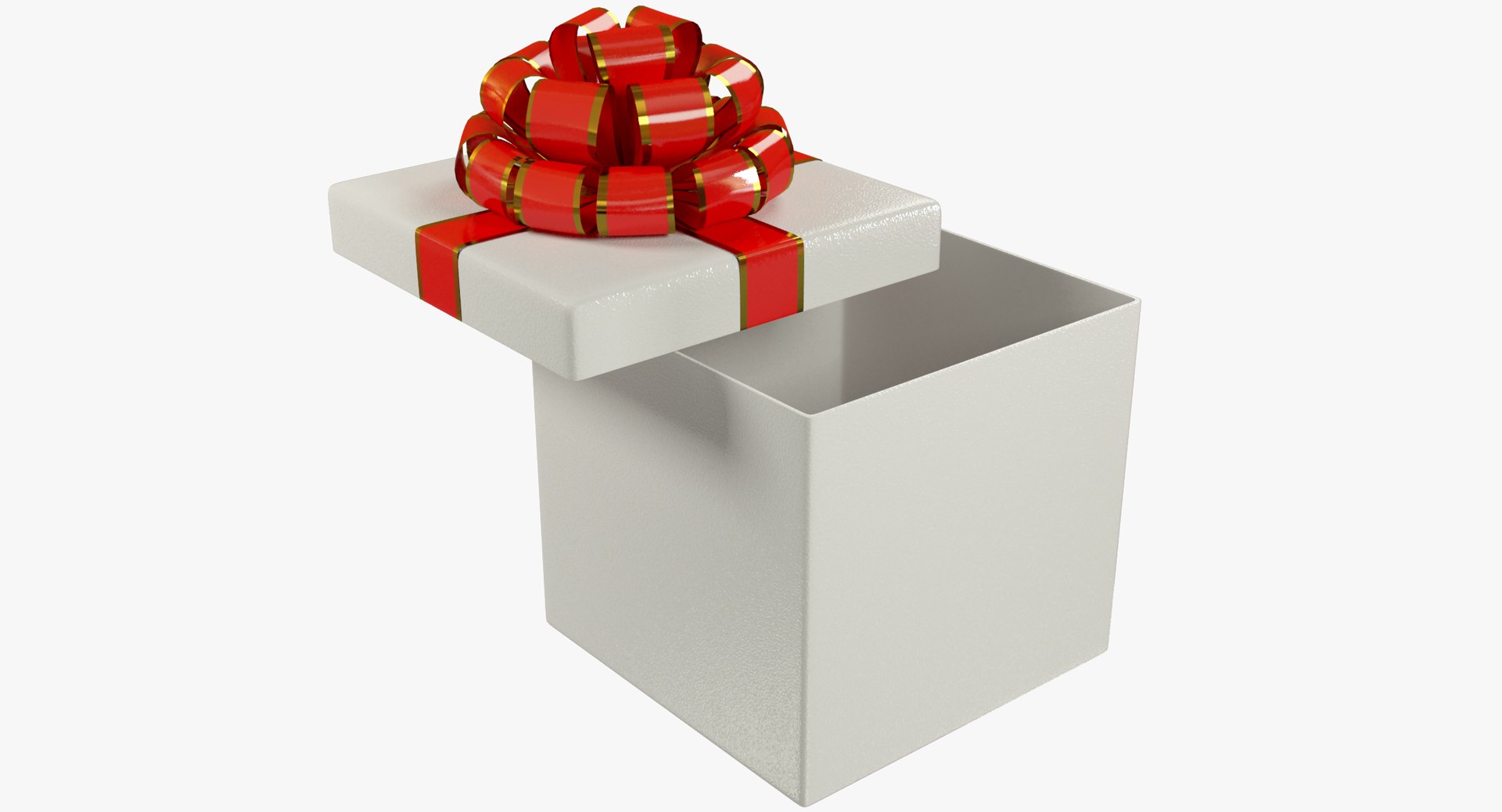 3D gift ribbons box model - TurboSquid 1334801