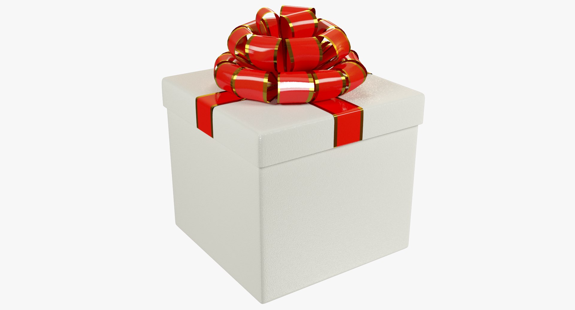 3D gift ribbons box model - TurboSquid 1334801