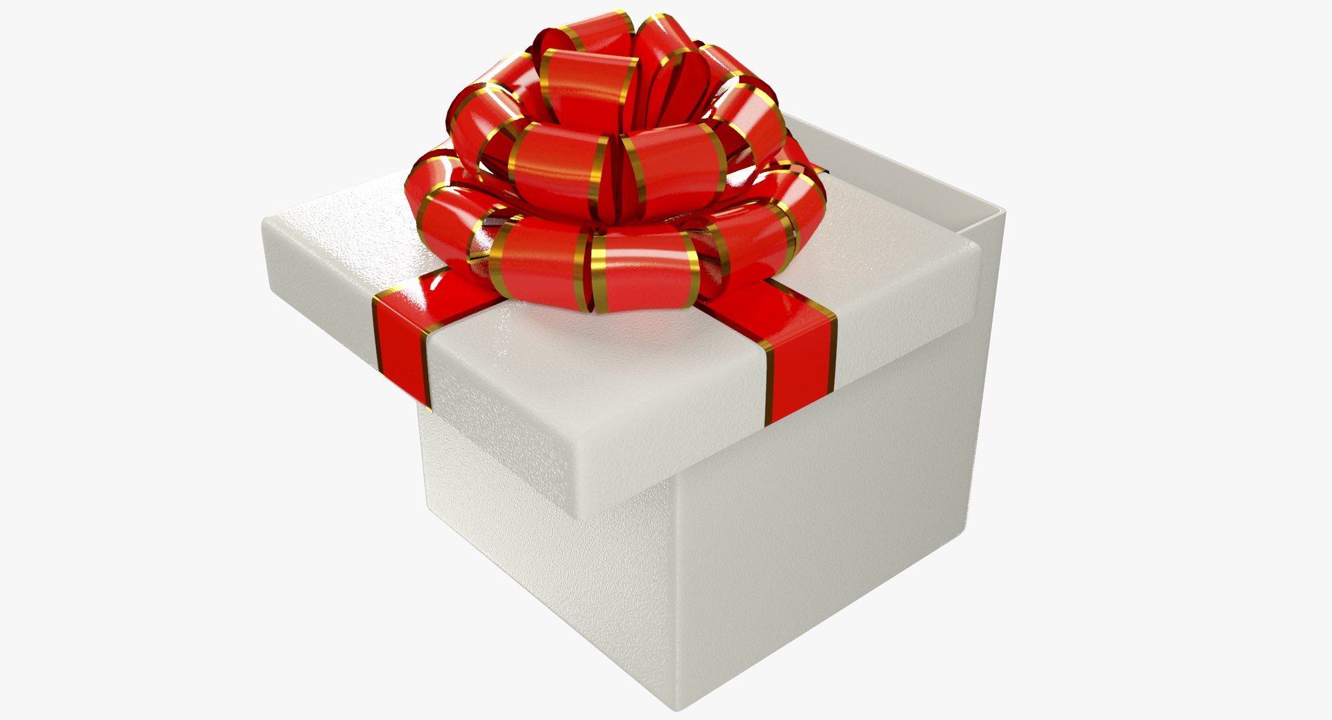 3D gift ribbons box model - TurboSquid 1334801
