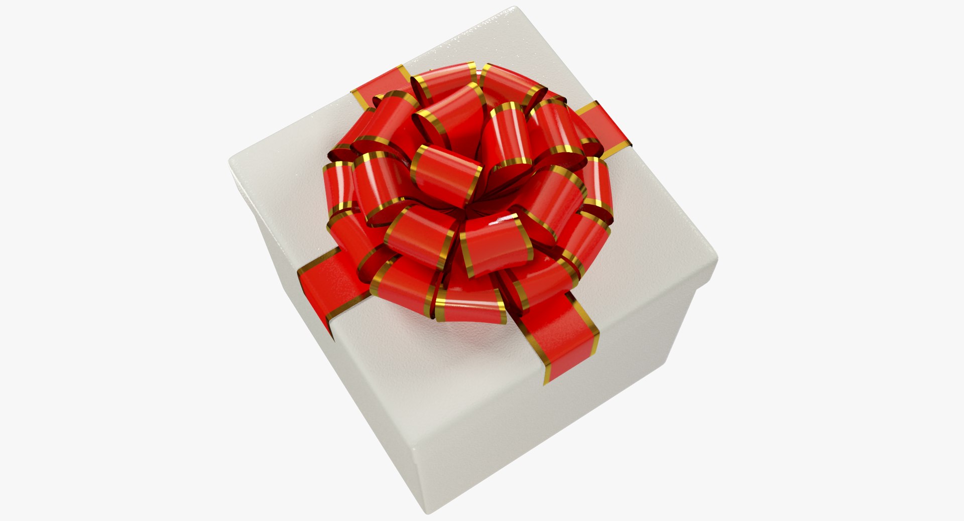 3D gift ribbons box model - TurboSquid 1334801