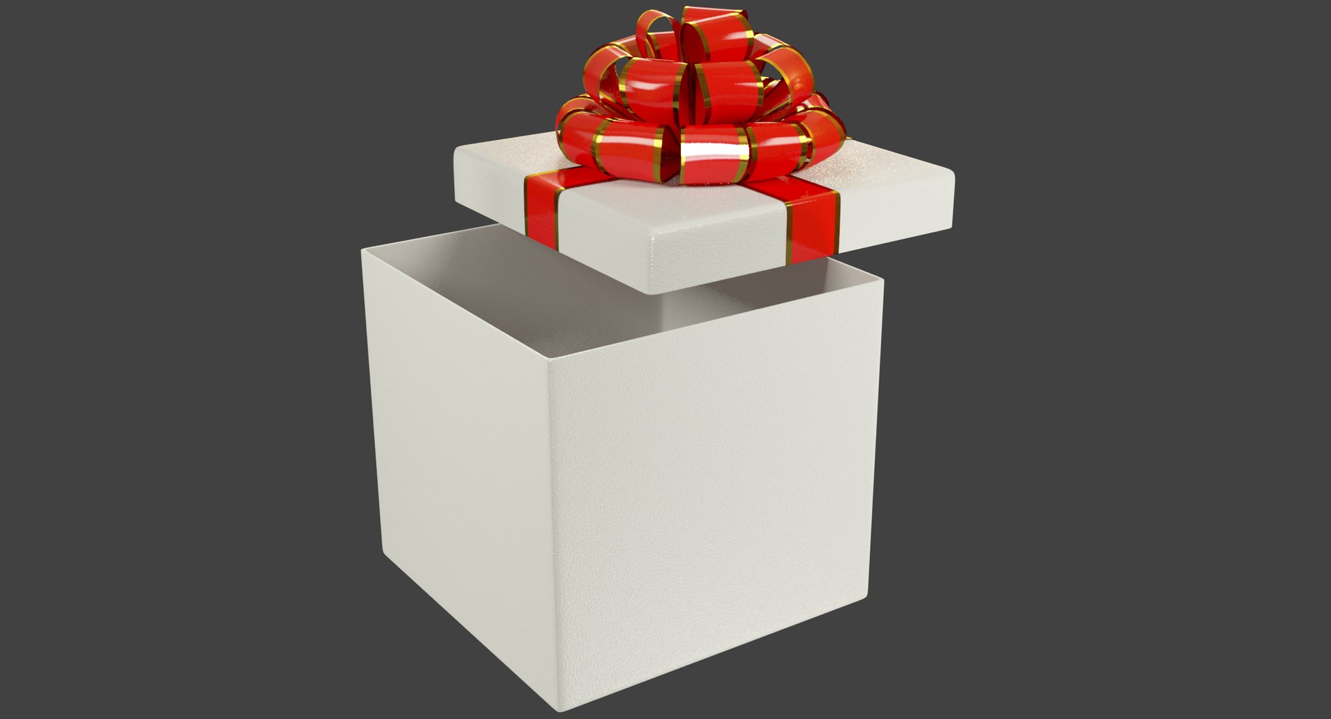 3D gift ribbons box model - TurboSquid 1334801