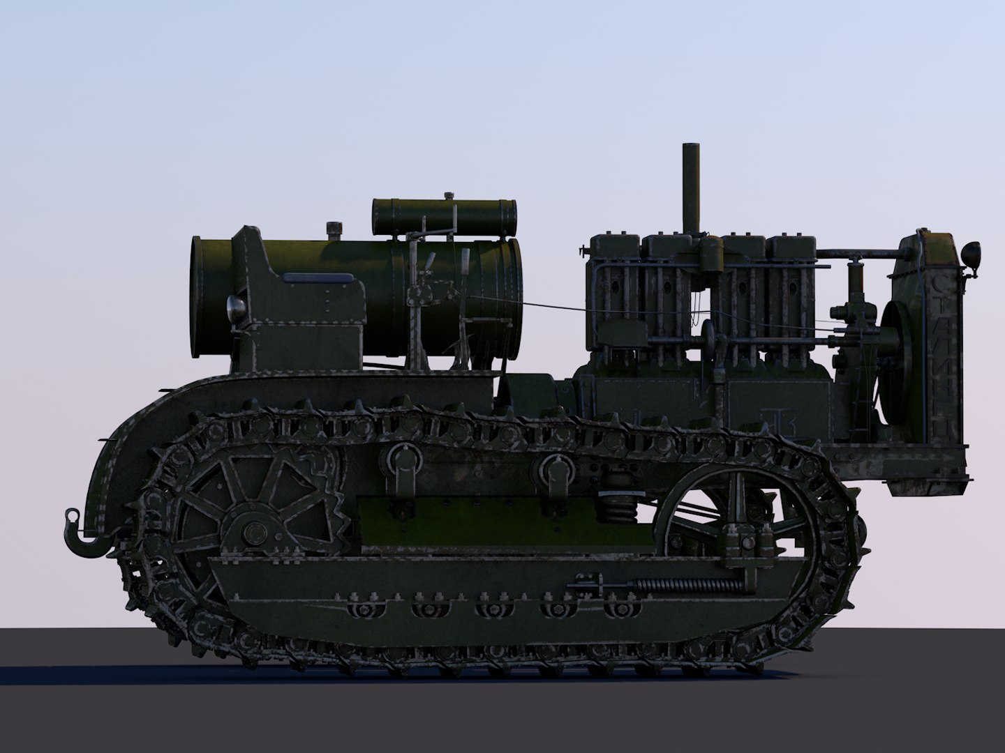 Stalinets s-60 soviet tractor 3D model | 1143903 | TurboSquid