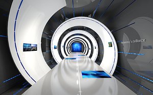 3D model Modern Gallery Corridor