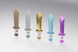 Low poly Sword Pack - Game Assets bundle