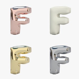 3D F Balloon Collection model