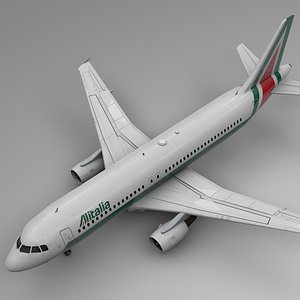 3D alitalia airbus a320 l497