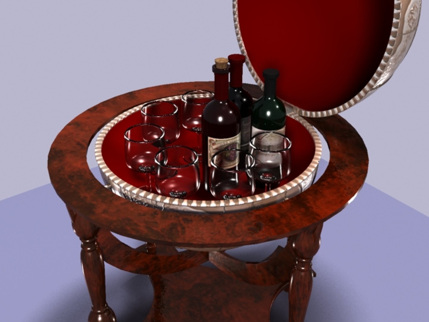 1600s wine globe 3d max