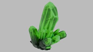 3D model Magic Green Crystal Cluster