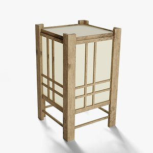 Japanese Lamp 3D model