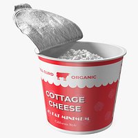 Bin of Cottage Cheese Open