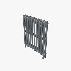 3D Classic Cast Iron Radiator 2C10