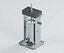 Vertical Sausage Stuffer with Tilting Cylinder and Gear Crank