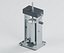 Vertical Sausage Stuffer with Tilting Cylinder and Gear Crank