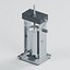 Vertical Sausage Stuffer with Tilting Cylinder and Gear Crank