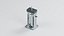 Vertical Sausage Stuffer with Tilting Cylinder and Gear Crank