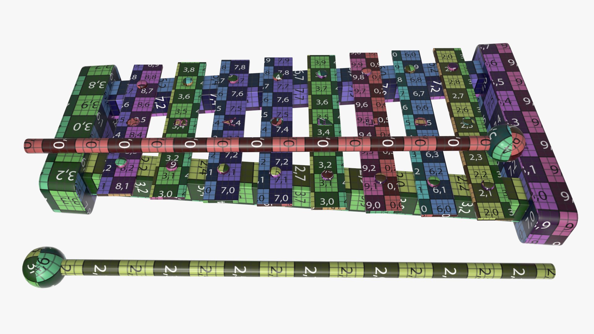 36 pbr 3D model https://p.turbosquid.com/ts-thumb/3A/0Znpqs/EyoSvbSW/xylophone_rainbow11/jpg/1570016154/1920x1080/fit_q87/3a7eb2fa25c257b844c36506db7f0f9aede87ece/xylophone_rainbow11.jpg