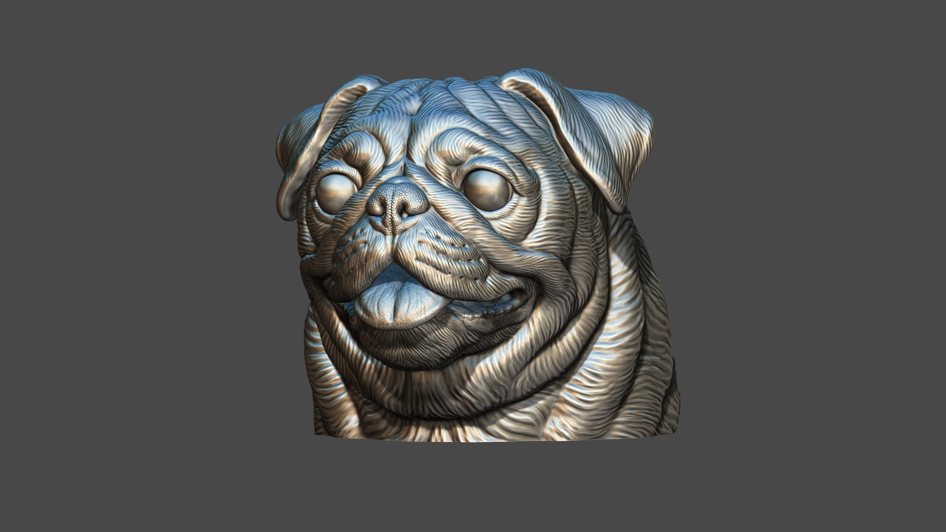 Pug bust version 1 3D model https://p.turbosquid.com/ts-thumb/3A/1xVk6o/Uu/21/jpg/1721629272/1920x1080/fit_q87/19811485677abd97fcb90530907efc97b88f6aef/21.jpg