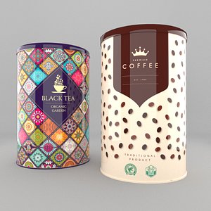 Tea and coffe cans