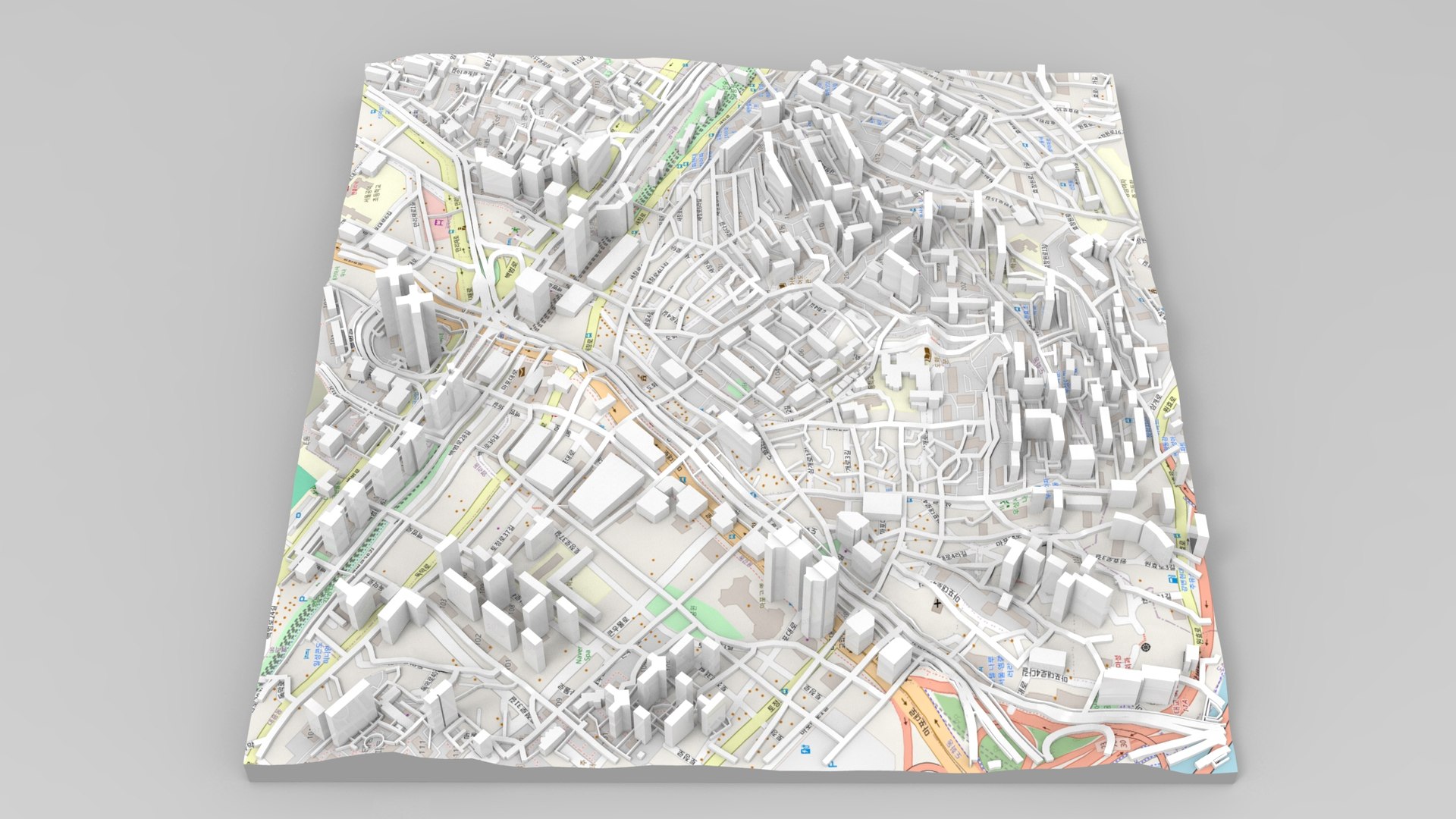 3D Model Cityscape Seoul South Korea - TurboSquid 2313895
