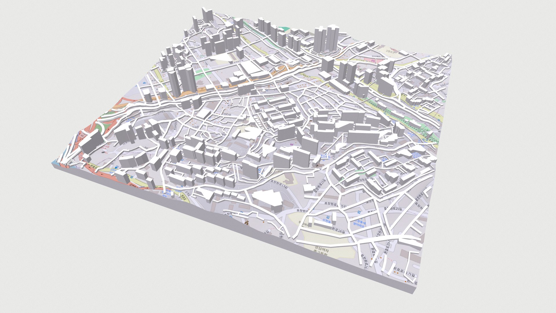 3D Model Cityscape Seoul South Korea - TurboSquid 2313895