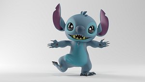 STICH CHARACTER RIGGED 3D