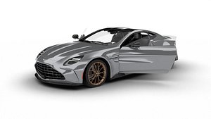 Aston Martin Vantage Aluminite Silver 2025 HQ 3d model