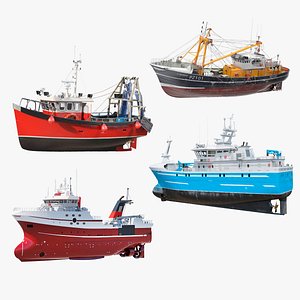 Trawler Fishing Vessels Collection 3