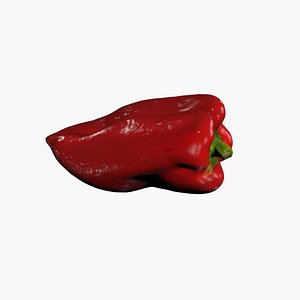 Red Pepper 3D Scan High Quality 3D