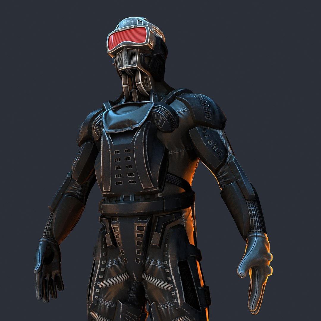 Future Ninja 3D Model - TurboSquid 1330838