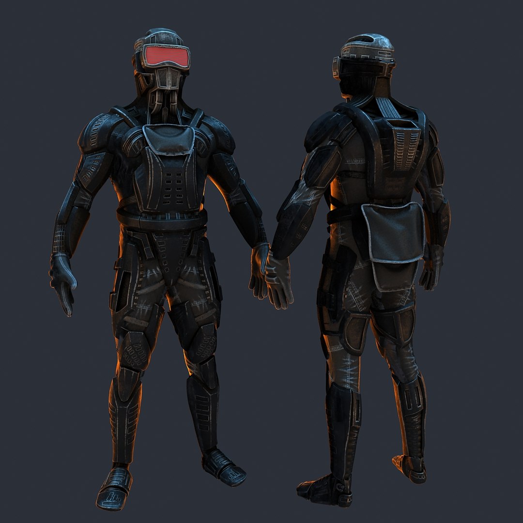 Future Ninja 3D Model - TurboSquid 1330838