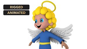 3D cartoon angel model