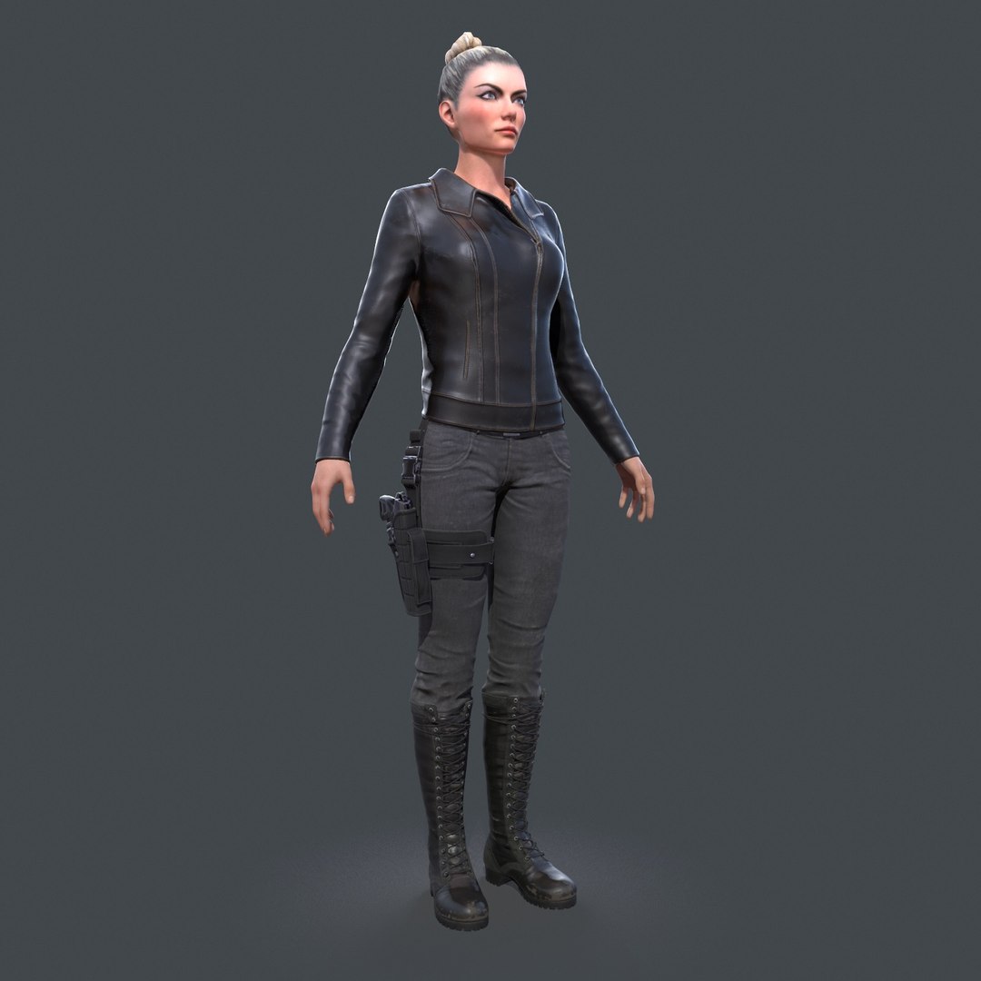 3D Female Agent Ready Model - TurboSquid 1234100