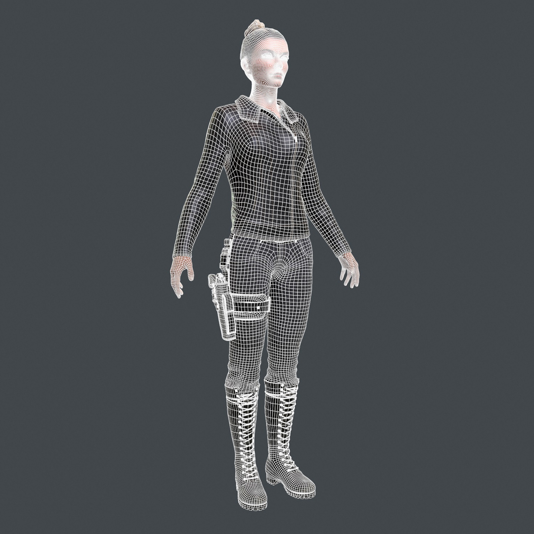 3D Female Agent Ready Model - TurboSquid 1234100