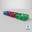 3D Plastic Crates