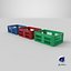 3D Plastic Crates