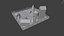 Stylized Low Poly Winter Village Environment